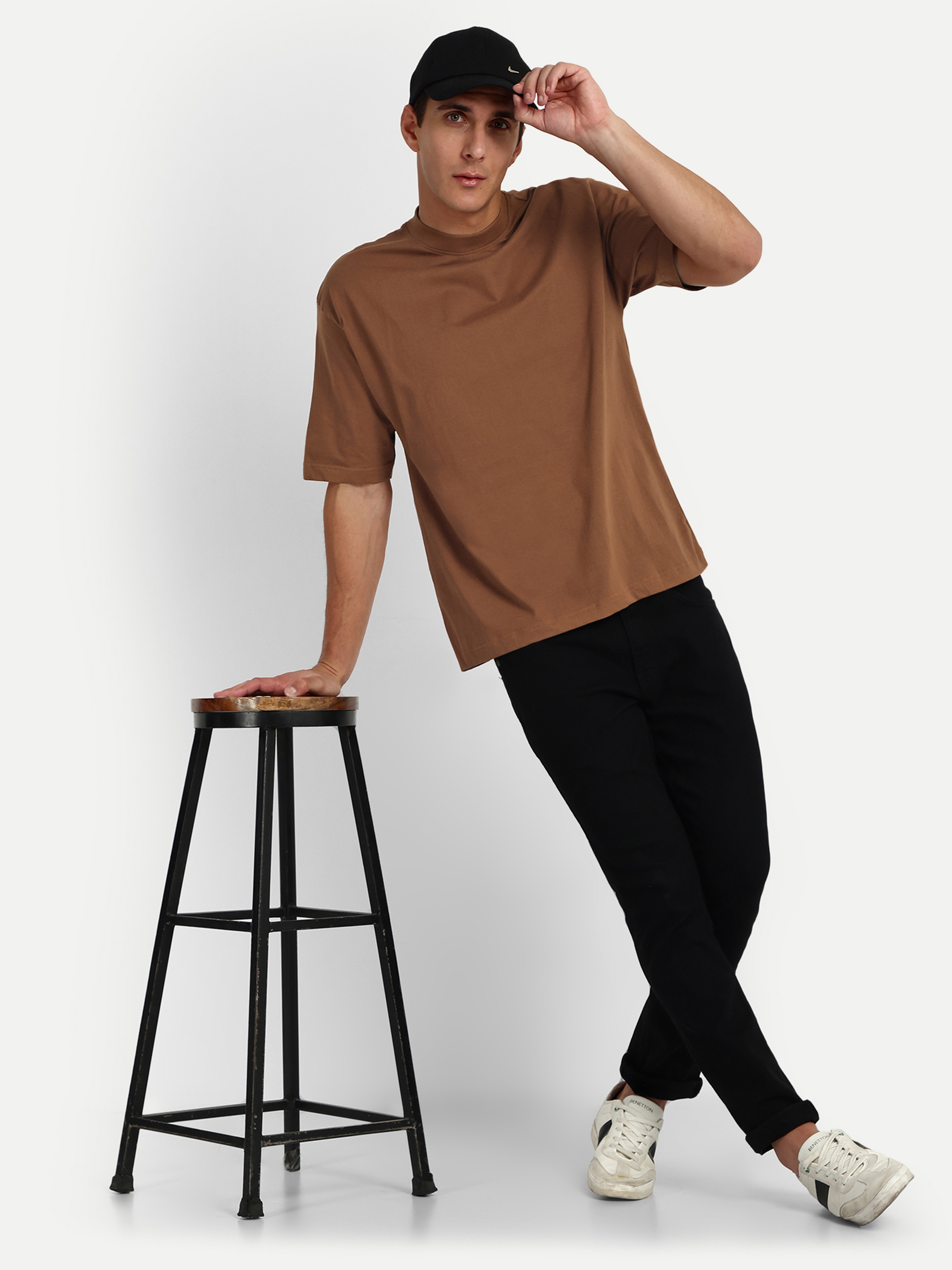 Basic Relaxed T-Shirt - Light Brown